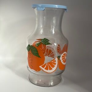 Vintage Citrus Pitcher – Unbranded – Kitchen Decor / Drinkware / Retro Home